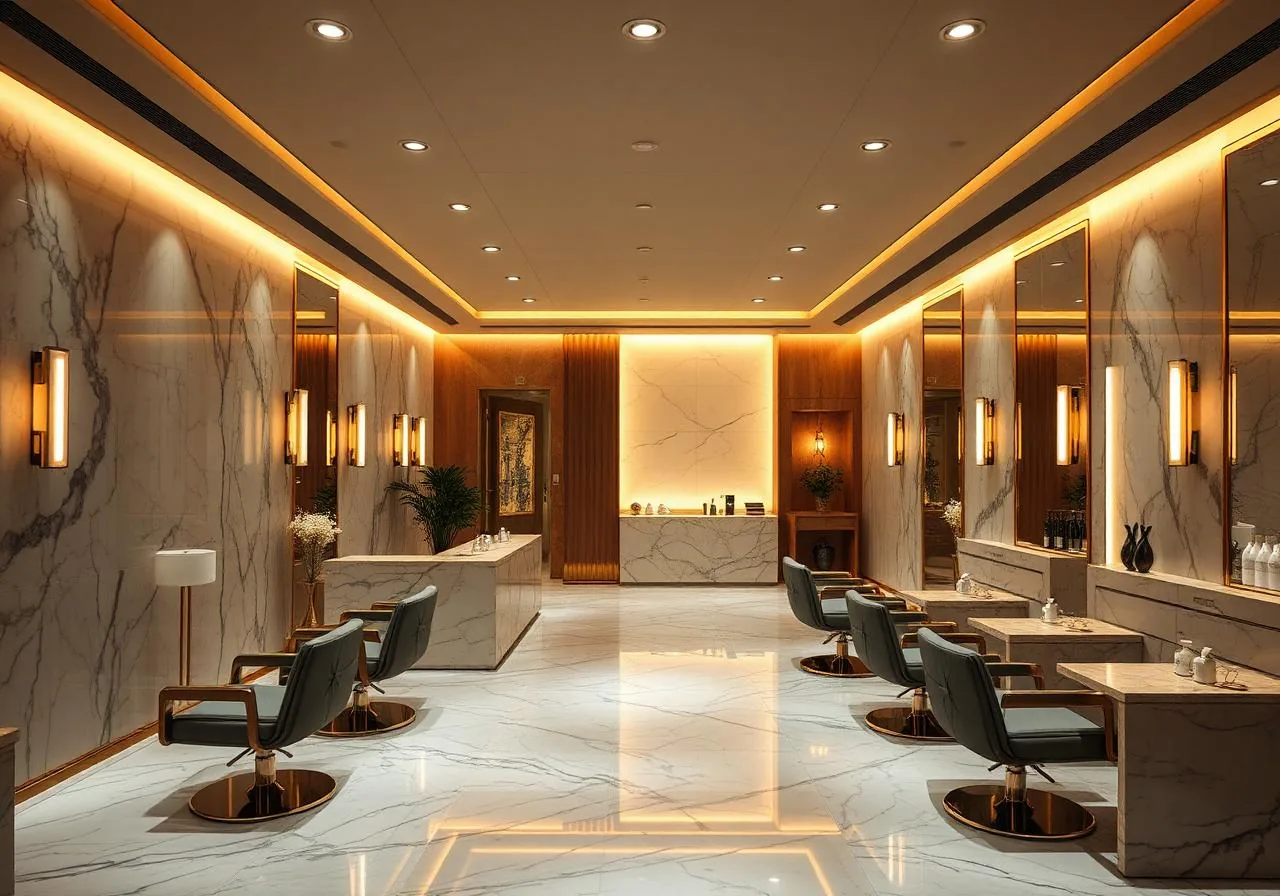 A health and beauty setting